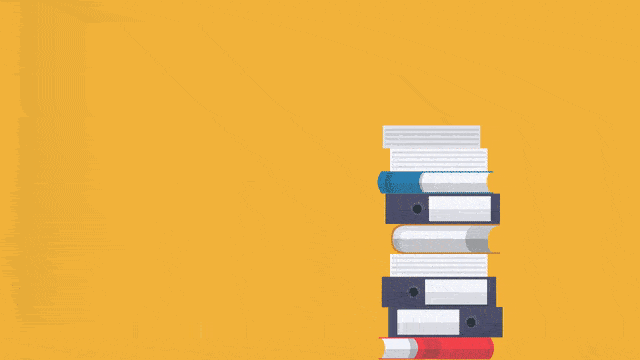 Compliance documents animation Animation of a growing stack of standards documents