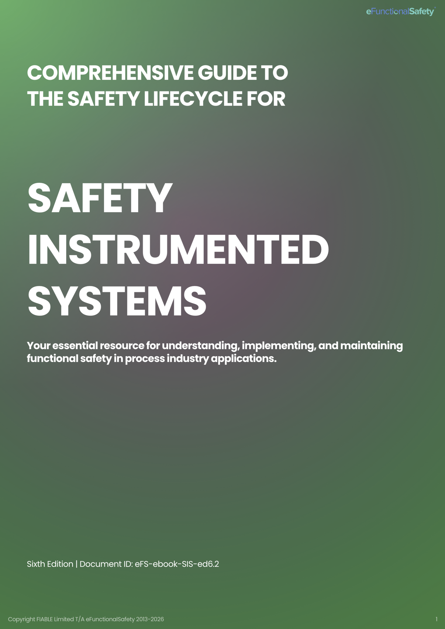 eFunctionalSafety SIS eBook